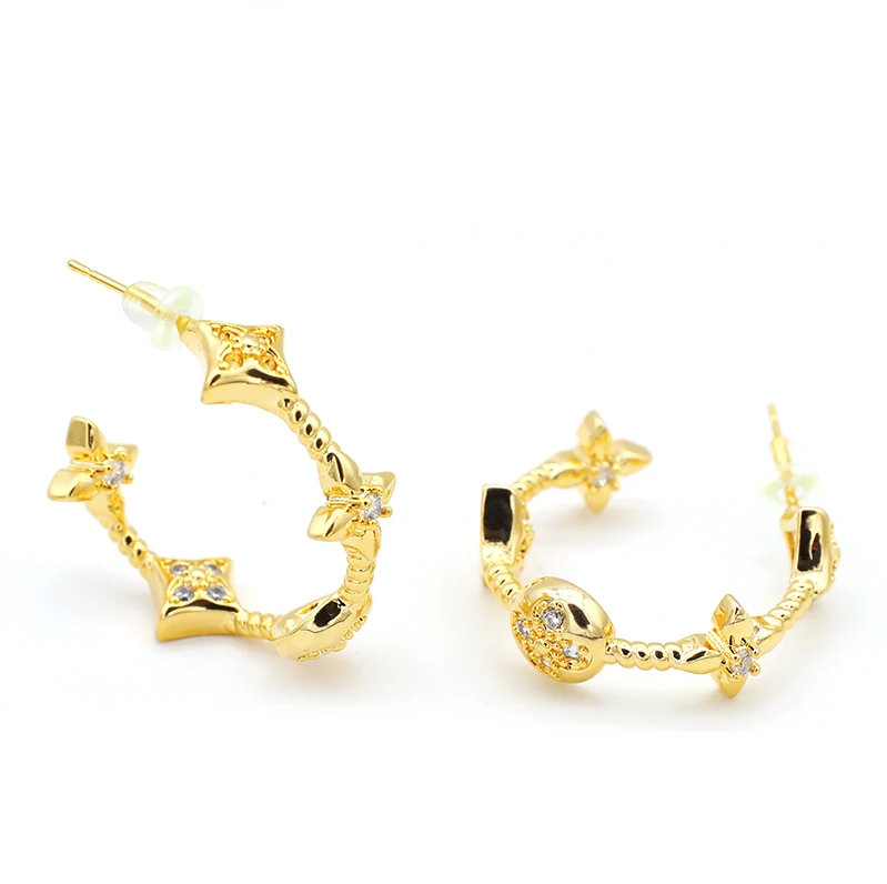 合金耳饰 设计师款时尚轻奢耳饰~1201-J