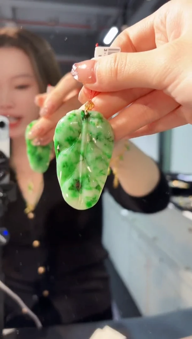 【闪购商品】翡翠颈饰18K金镶嵌缅料A货/支持复检/一件