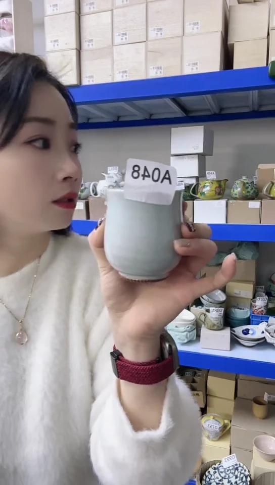 【闪购商品】瓷片高端灶师窑瓷器A048杯一只