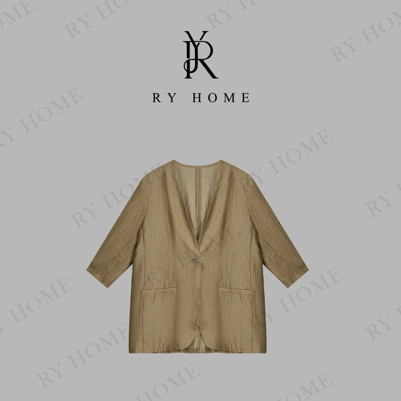 【容雨RYHOME】欧若风新中式极简开衫衬衫251C1387