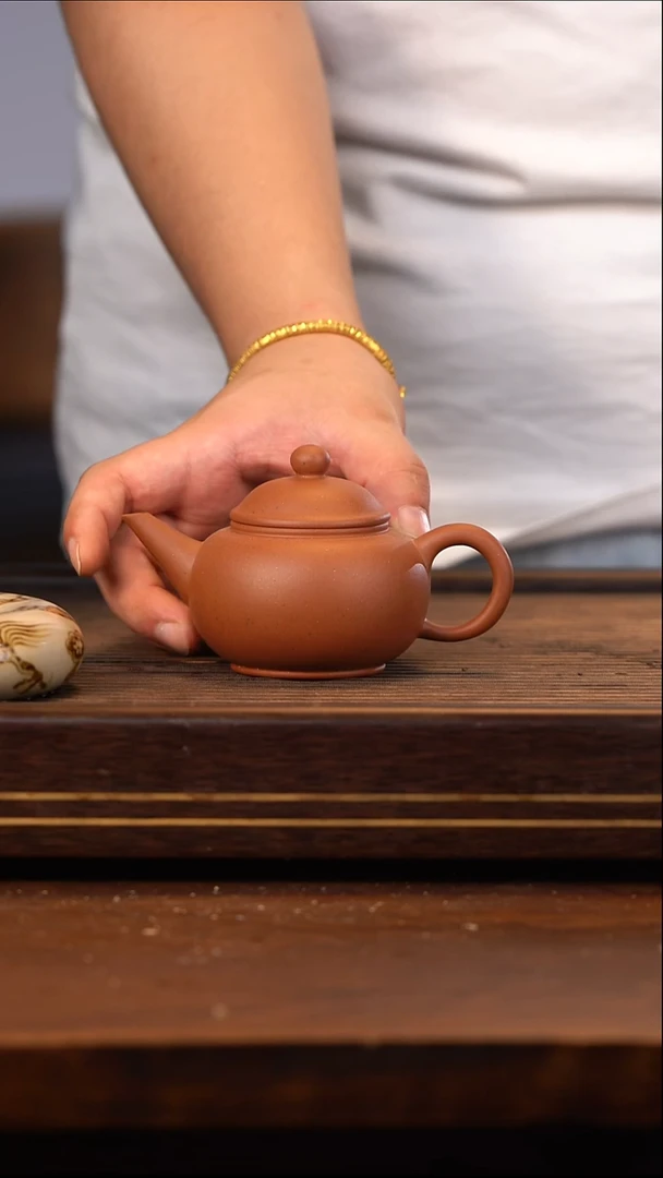 茶壶紫砂红泥水平2