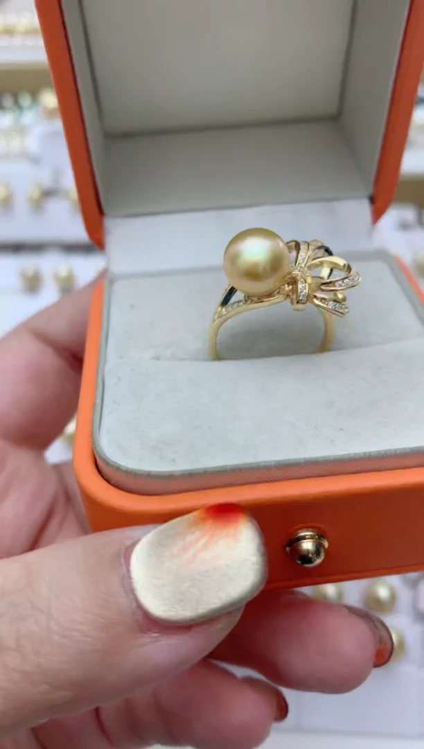 【闪购商品】海水珍珠戒指银S925镶嵌e22