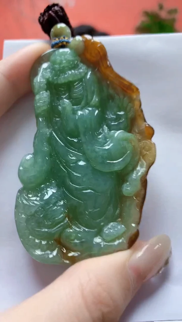 未镶嵌定制翡翠4917jw-毛货挂件37