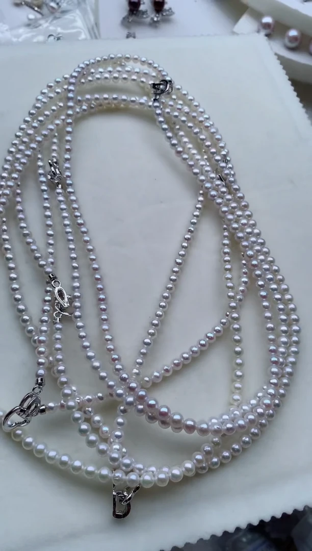 淡水珍珠合金项链多样性发其一，非无暇