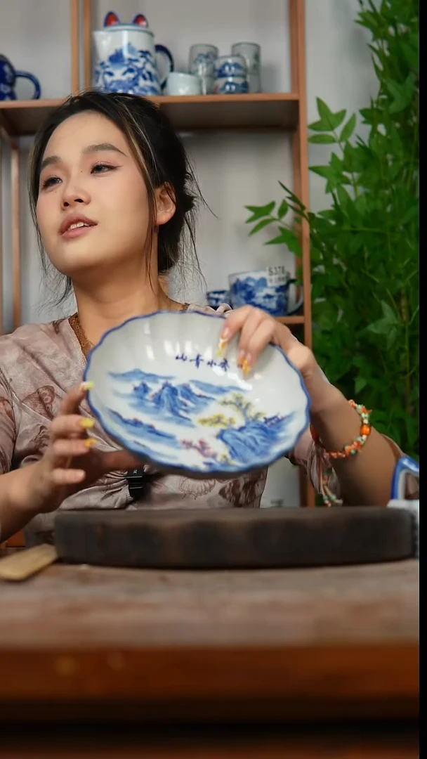 盘289景德镇老陶泥盘子一只