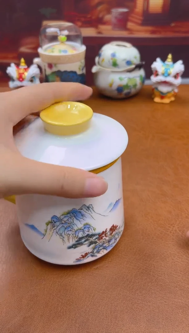 陶瓷茶具摆件旅行套组