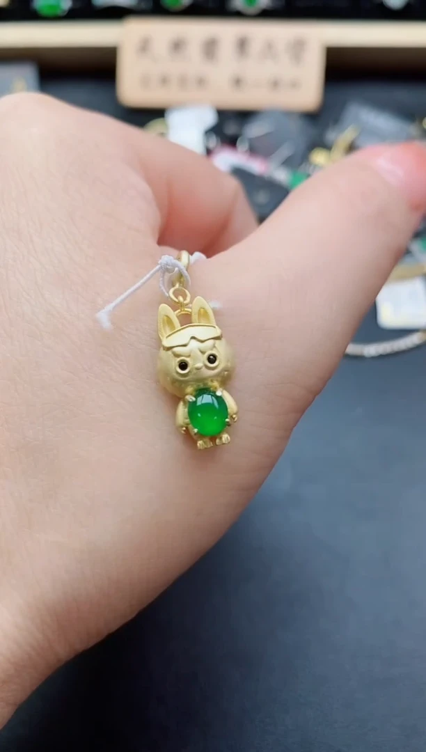 吊坠(不含链)银S925镶嵌翡翠1