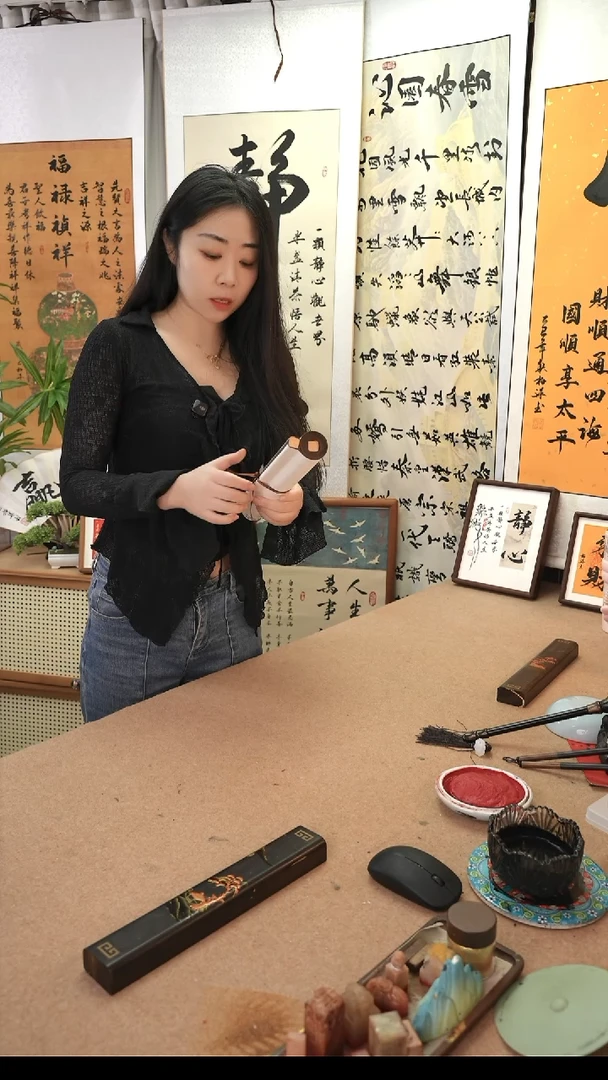 书法赢*下满江红210*55厘米卷轴书写