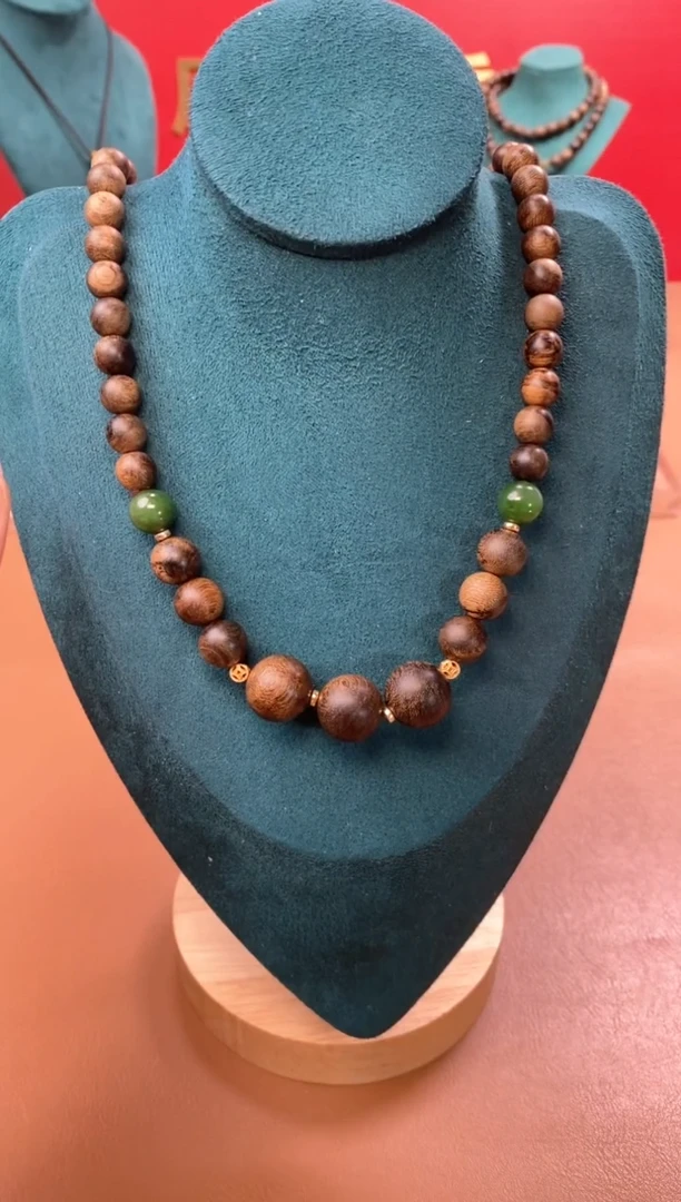 【闪购商品】沉香手串P沉水芽庄黄棋楠玉化瘤疤+芽庄白棋楠设计