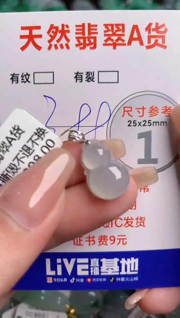翡翠18K金镶嵌颈饰0365164924