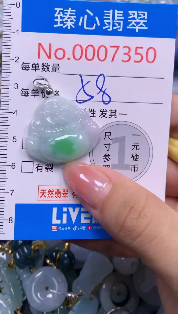 吊坠(不含链)未镶嵌翡翠7350
