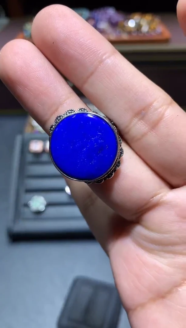 【闪购商品】青金石戒指未镶嵌W27（随机性发货只发一单）