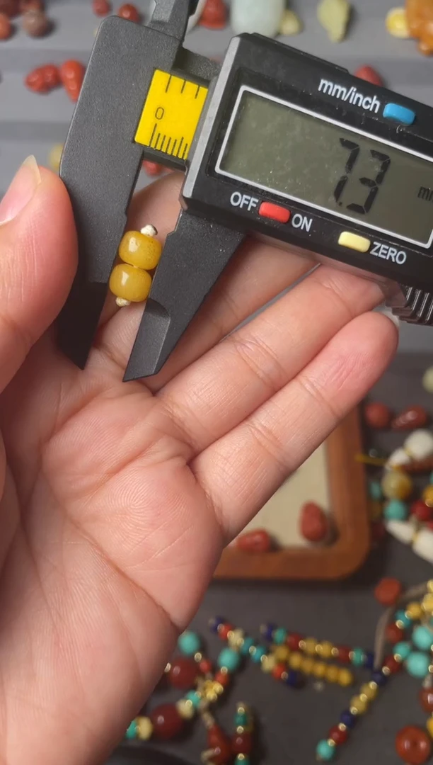 裸石蜜蜡未镶嵌7蜜蜡老型一对