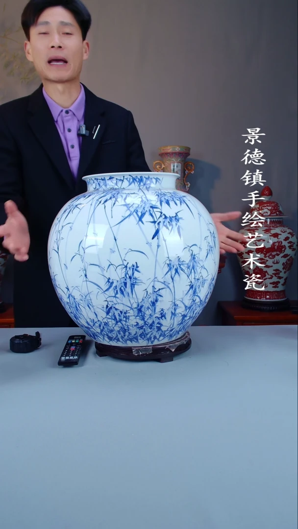 摆件陶瓷景德镇手工手绘陶瓷摆件40