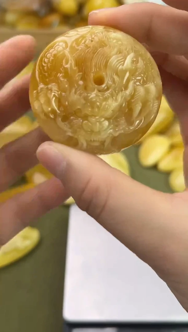 裸石琥珀未镶嵌琥珀蜜蜡吊坠