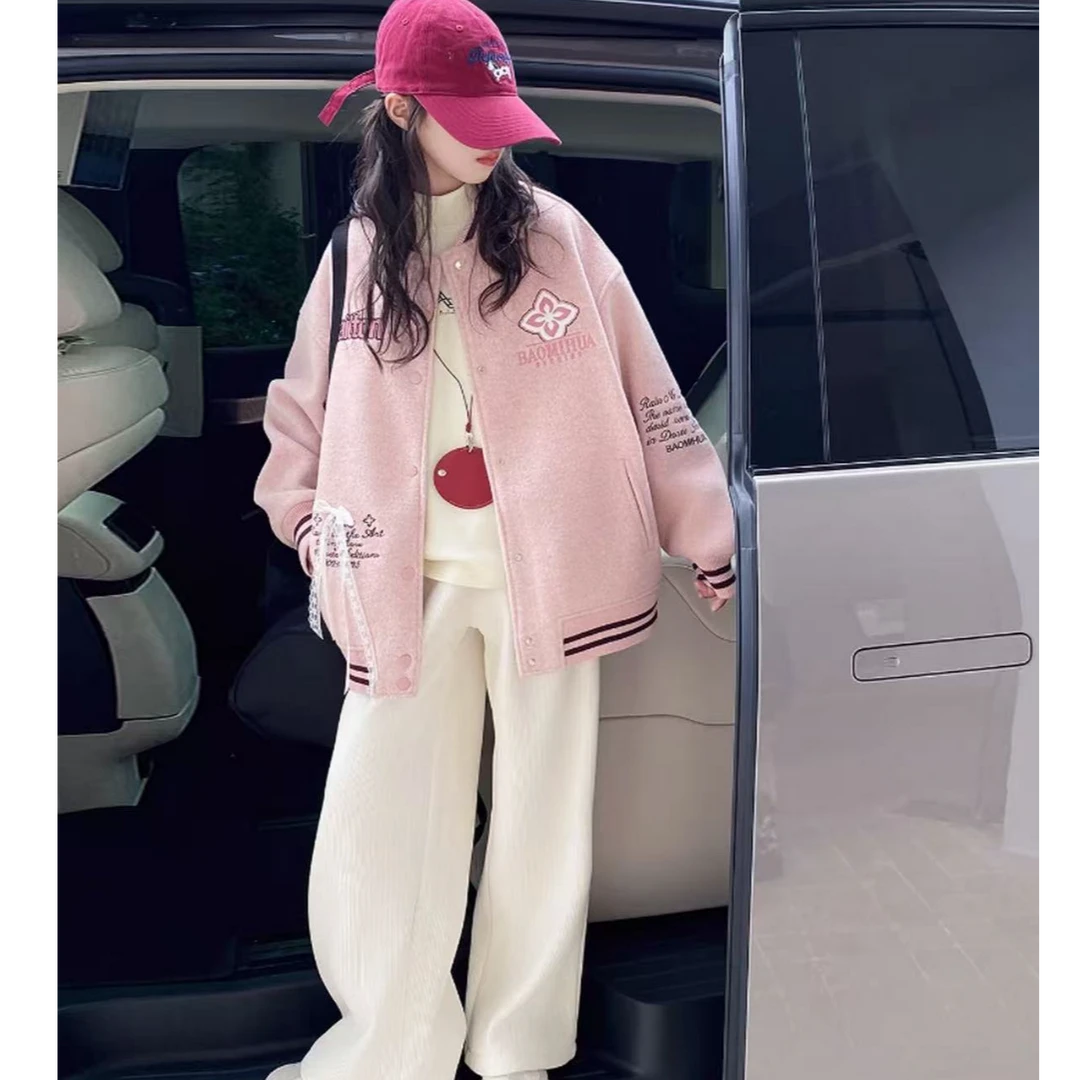 春季冬季厚款休闲风B类普通外套加绒随性韩式童装儿童女童洋气