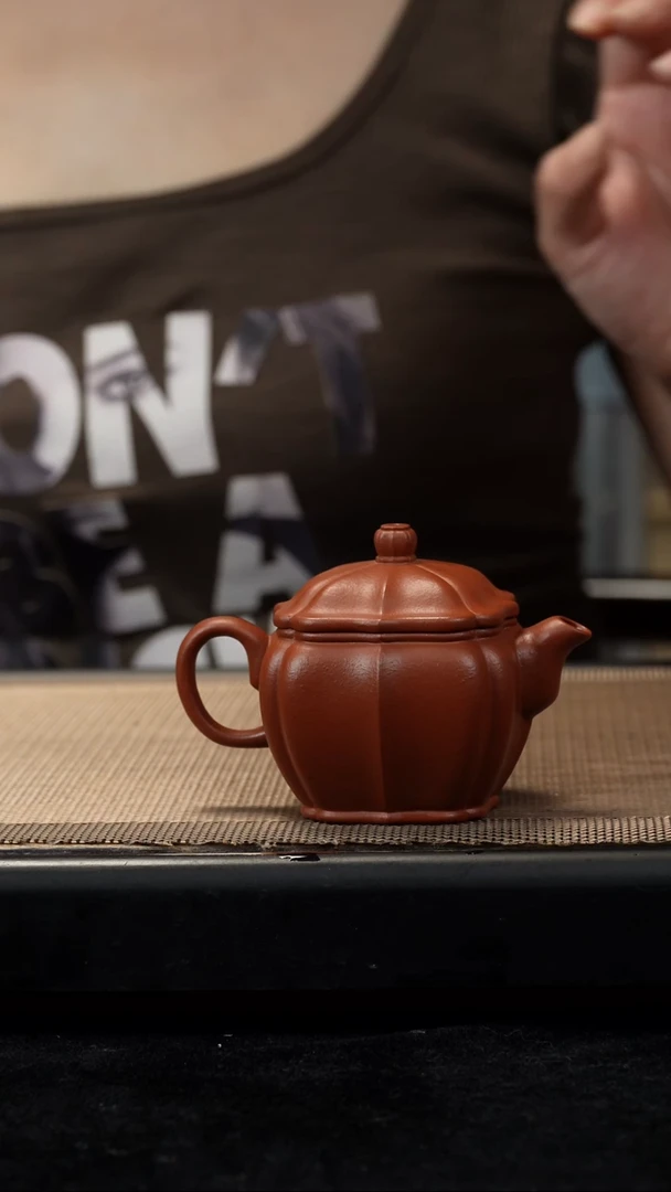 茶壶紫砂生砂筋纹小汉瓦100c内推