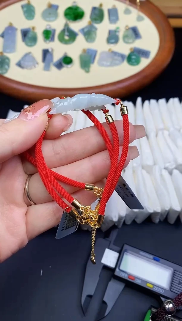 未镶嵌手绳翡翠藕节多样性发其一@@CMT