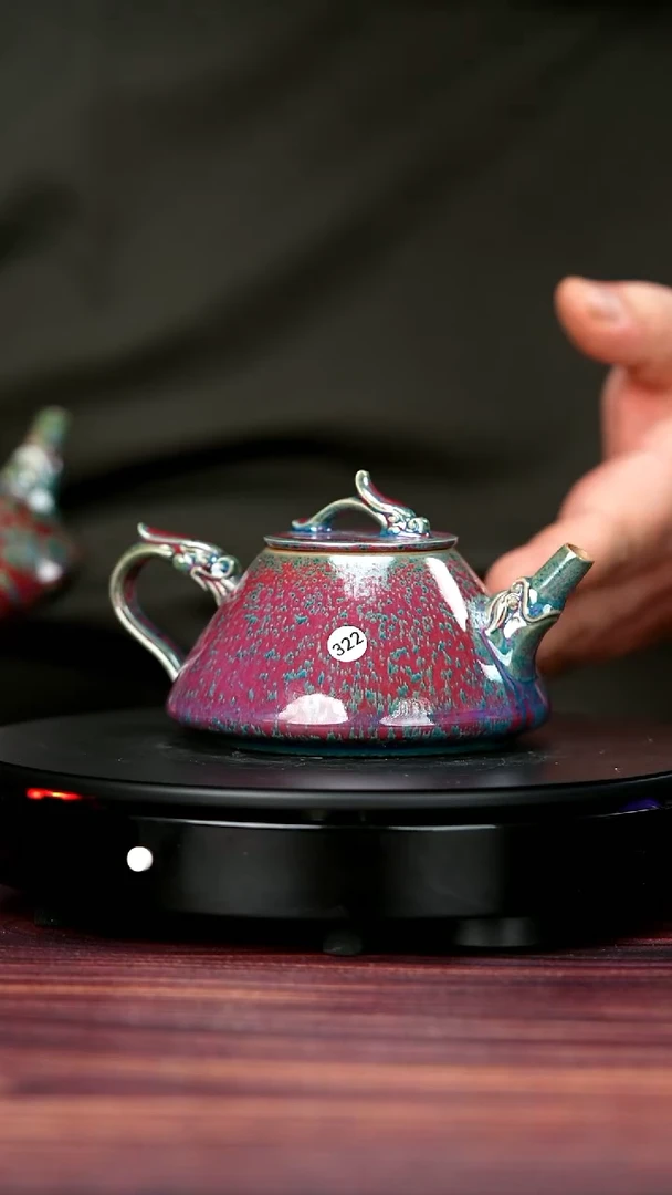 杯子钧瓷322#于大鹏一级品原矿钧瓷龙吟壶