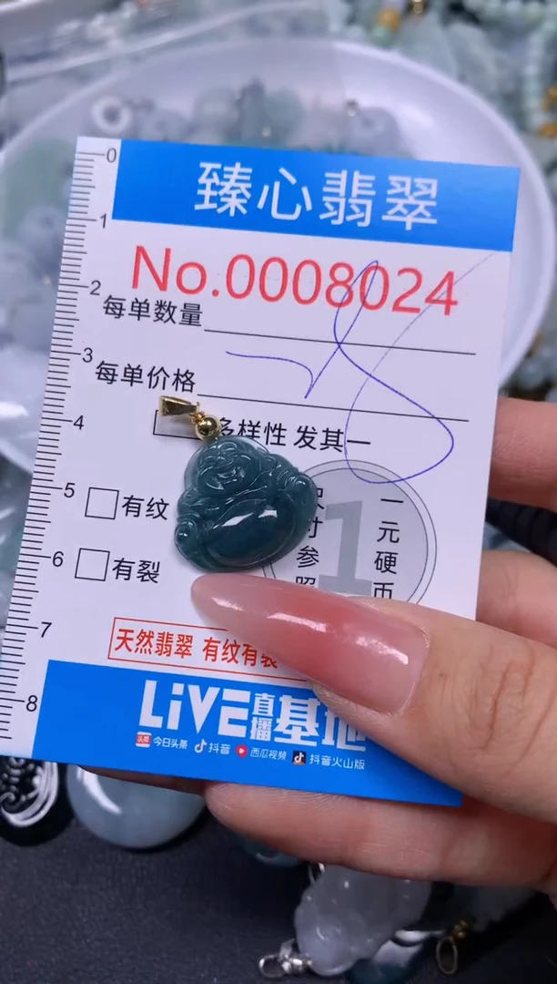 【闪购商品】翡翠颈饰未镶嵌含绳0008024