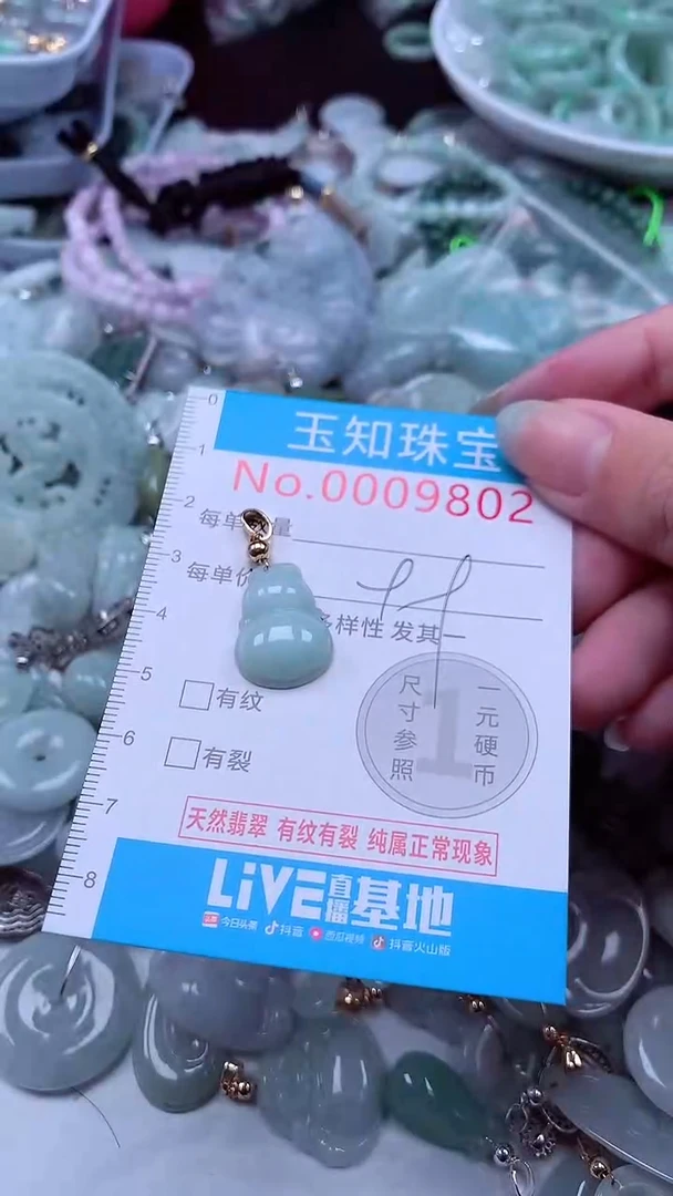 翡翠未镶嵌吊坠(不含链)9802