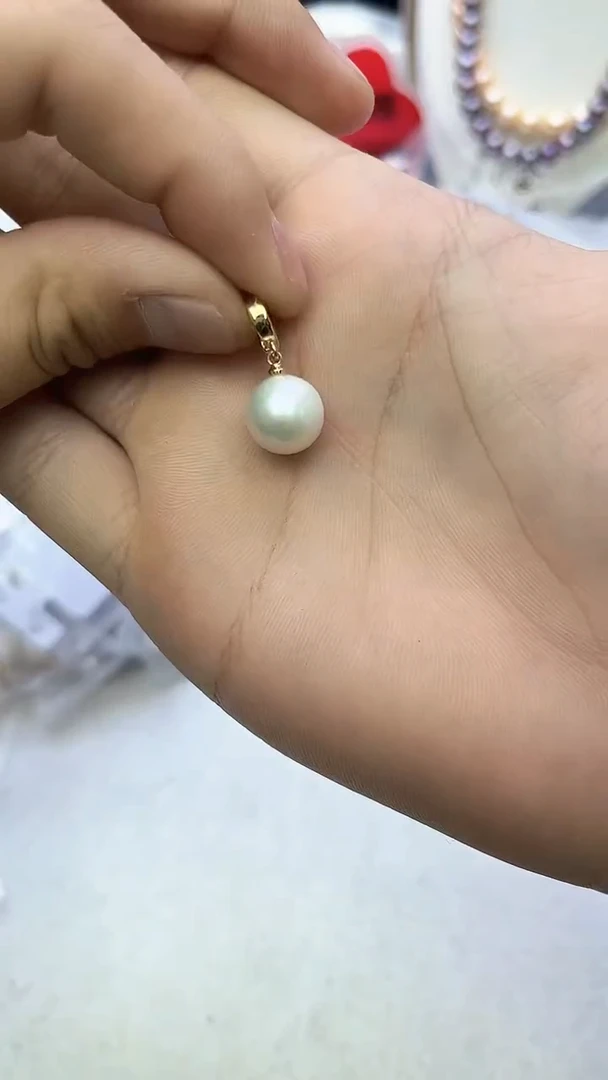 未镶嵌吊坠淡水珍珠白色系吊坠