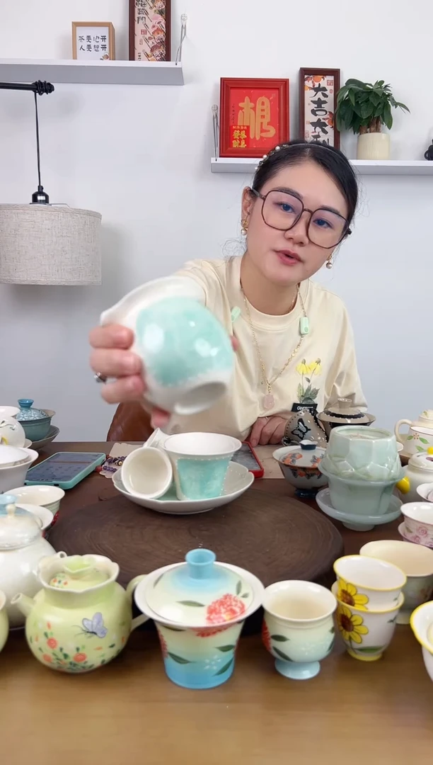 【老板娘闪购福利】马蹄盖碗（6件套）
