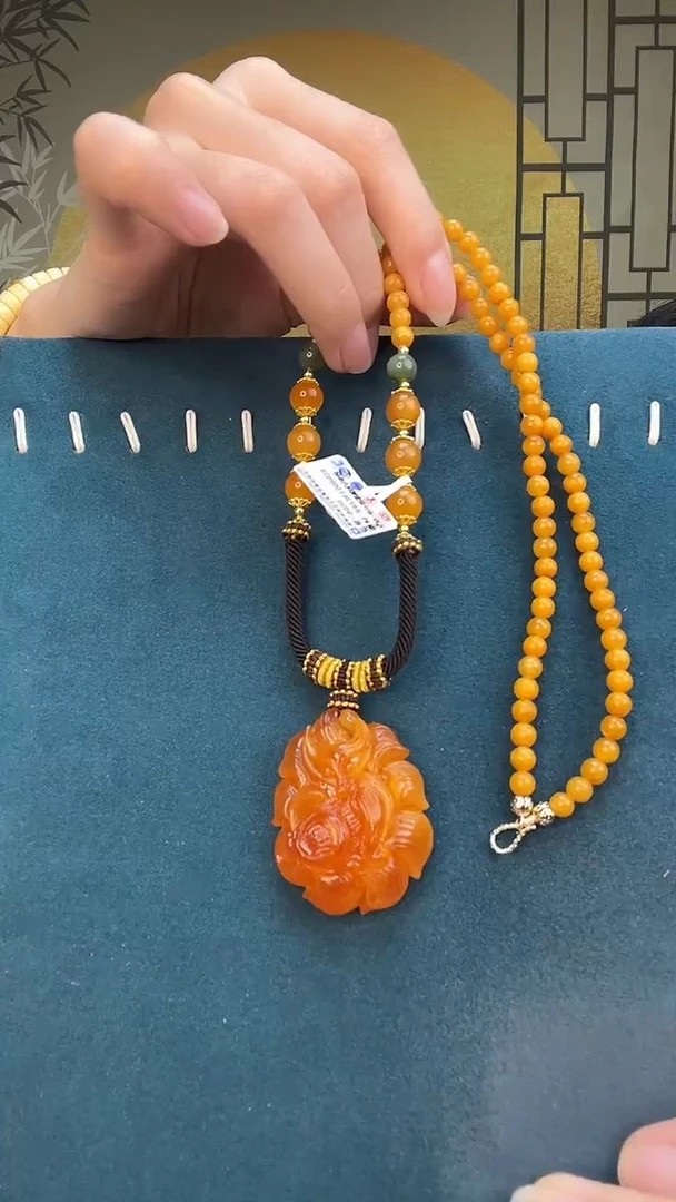 裸石琥珀未镶嵌天然蜜蜡A1345