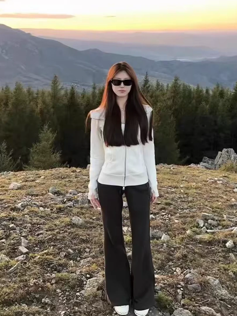 【大码穿到220斤】新款运动卫衣修身上衣秋季穿搭秋冬春季三季可穿