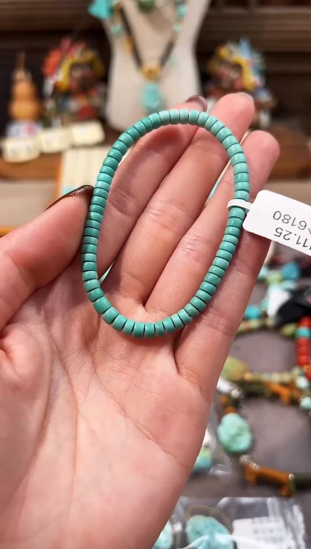 未镶嵌绿松石手链直切手链