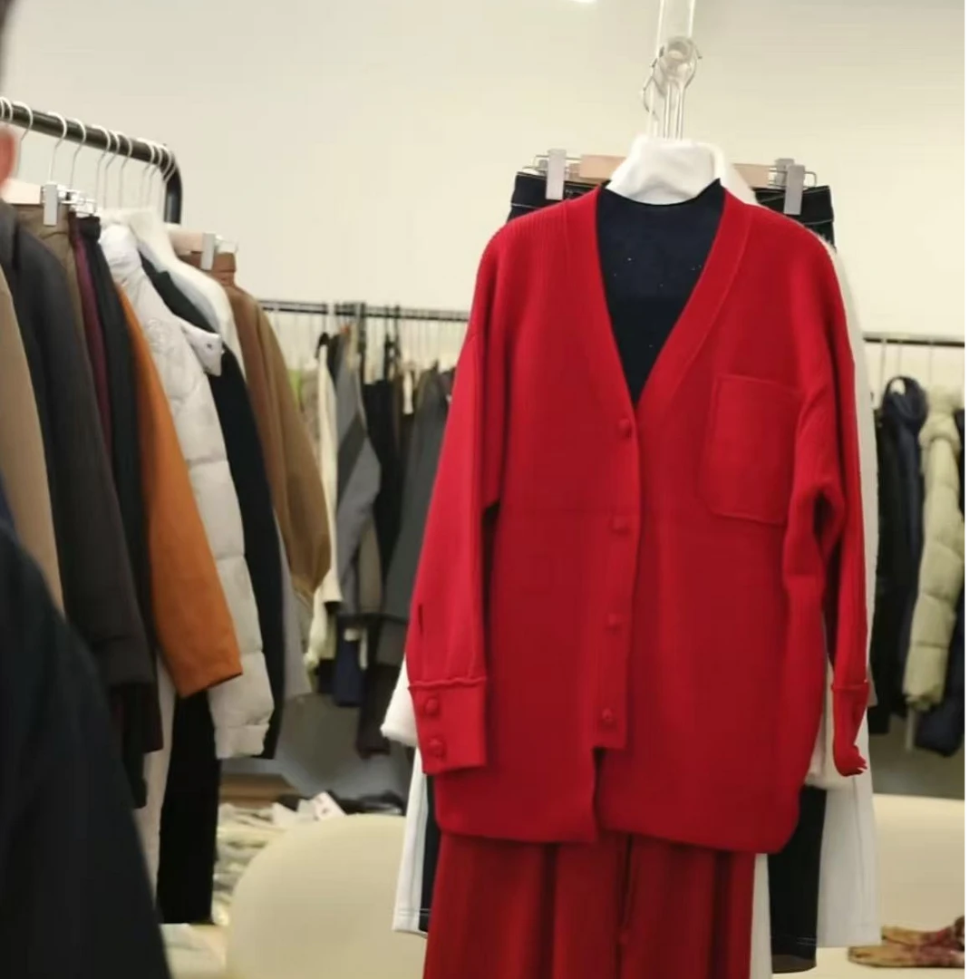 【大叔心选】长袖开衫厚款毛针织衫