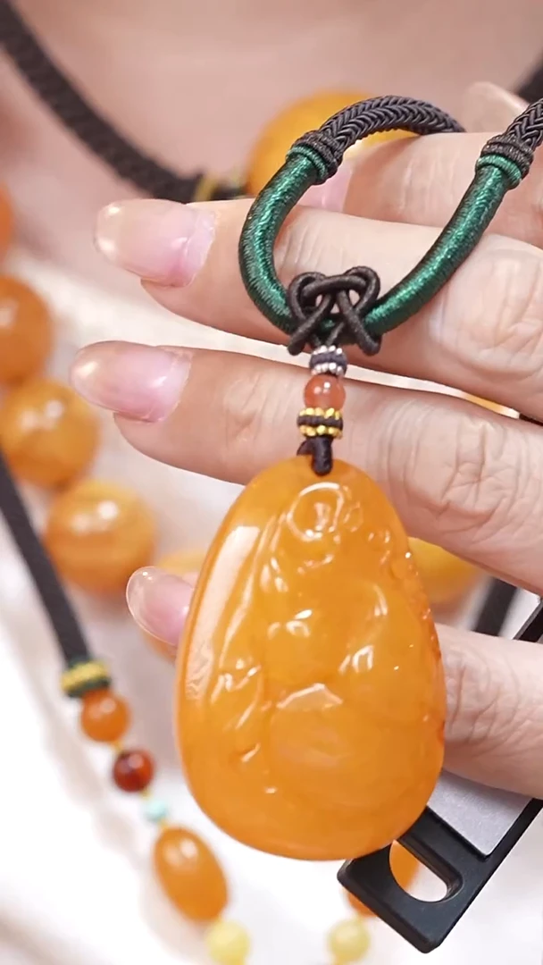 蜜蜡颈饰未镶嵌5071天然蜜蜡珠宝奇石云端妖孽全部保真