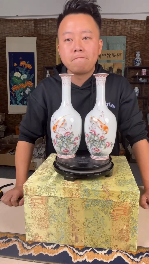 摆件瓷景德镇陶瓷摆件B138配礼盒