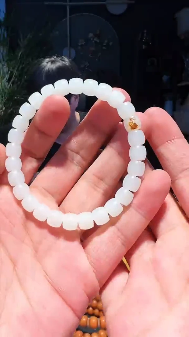 【闪购商品】和田玉手串未镶嵌8大+单圈