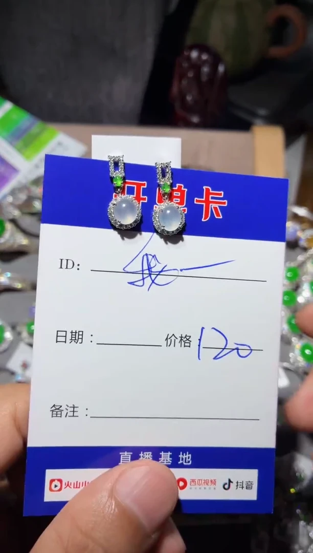 翡翠银S925镶嵌耳饰 我不想去上学