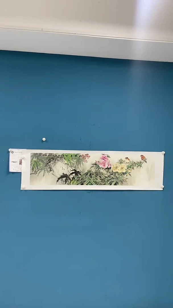 【闪购商品】国画1.19-王夫怀-四尺对开花鸟24