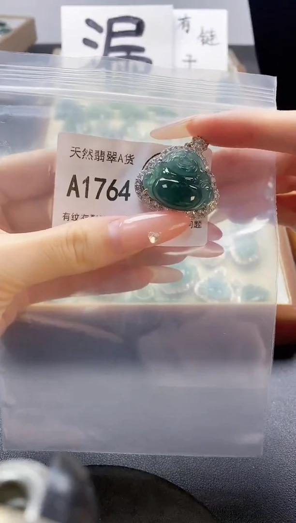 吊坠(赠链)未镶嵌翡翠天然翡翠A货