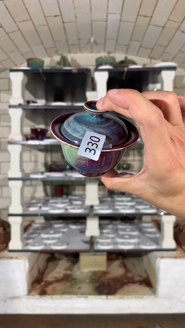 摆件精品窑变钧瓷茶器