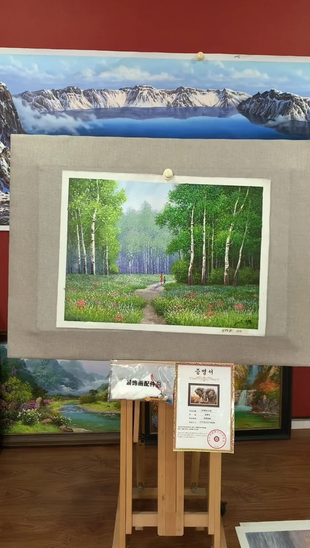 油画【45号】朝鲜原创手绘油画【功勋Ⅰ级画家丨孤品佳作】【顺丰包邮】