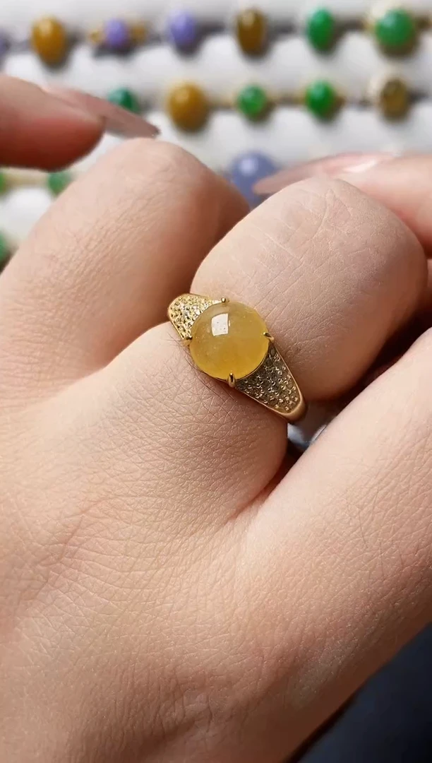 银S925镶嵌戒指翡翠1222