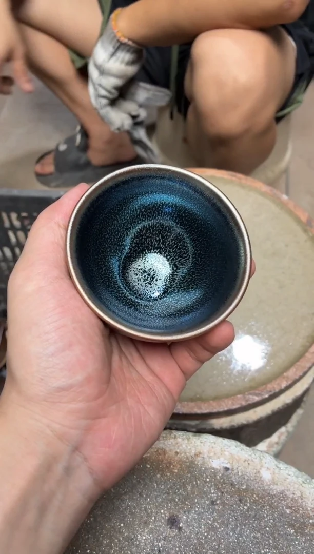 茶盏蓝麒麟真柴烧建盏换点柴火