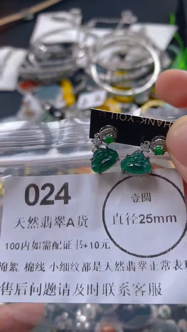 翡翠未镶嵌吊坠(不含链)024