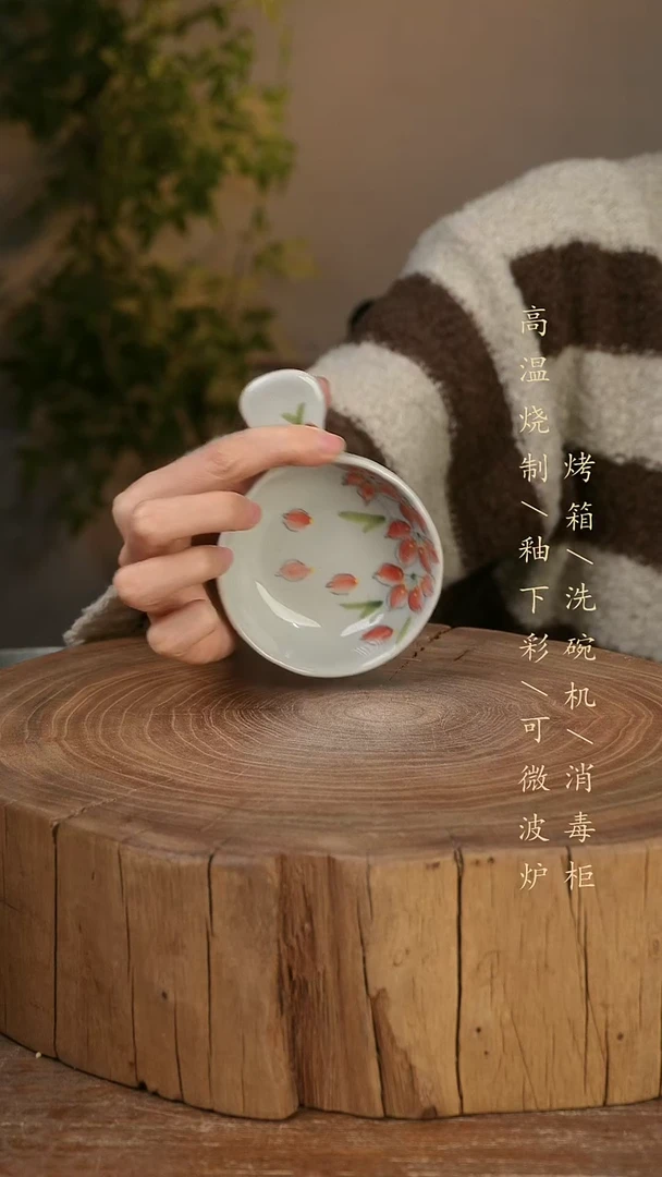 碗瓷景德镇手工手绘高温瓷釉下彩