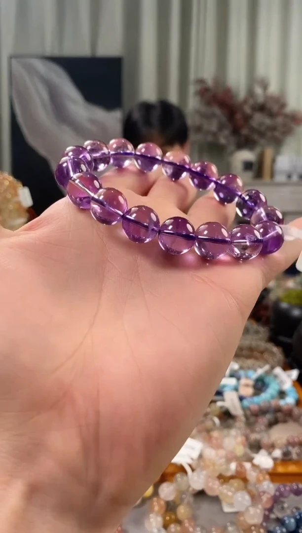 未镶嵌手链水晶?紫水晶