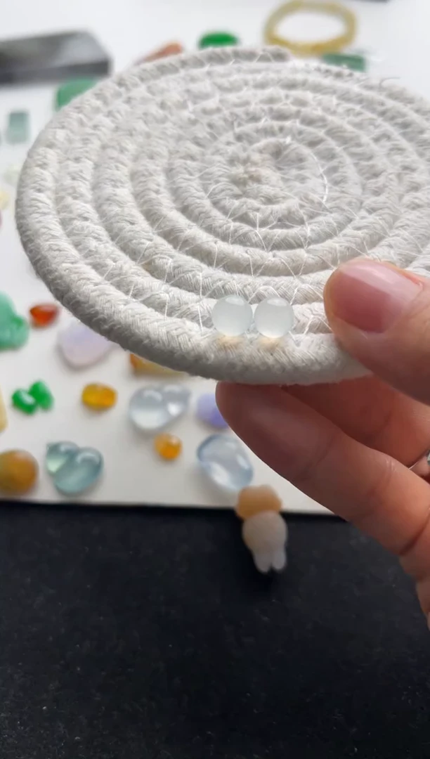 定制翡翠未镶嵌冰圆珠一对999+99