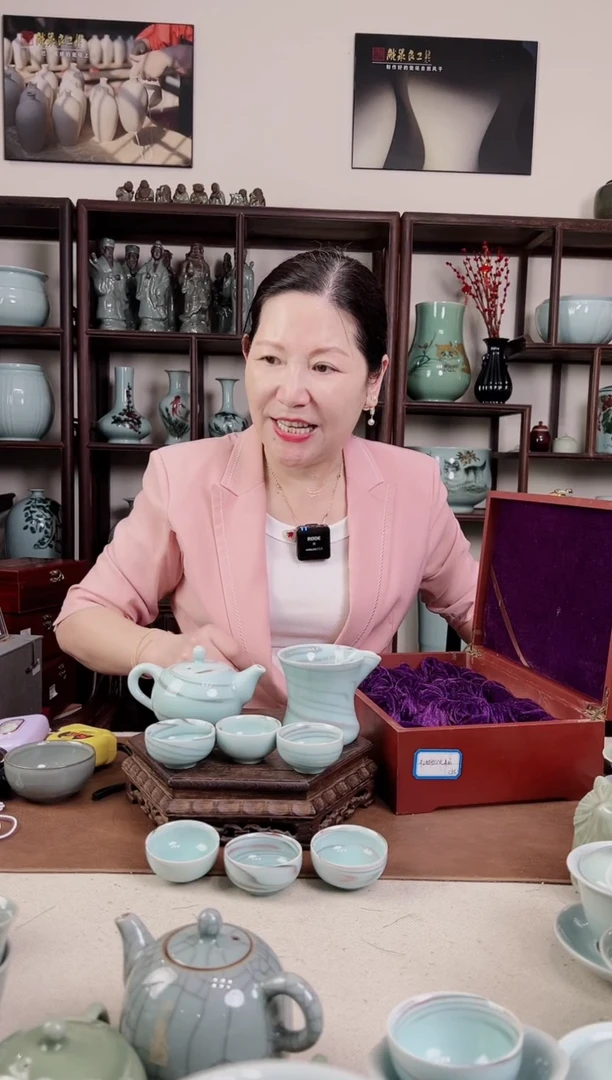 杯纯手工 绞胎 8头茶具B