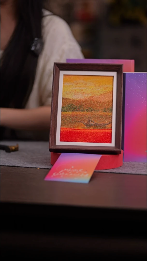 国画366-8寸 流沙 手写-