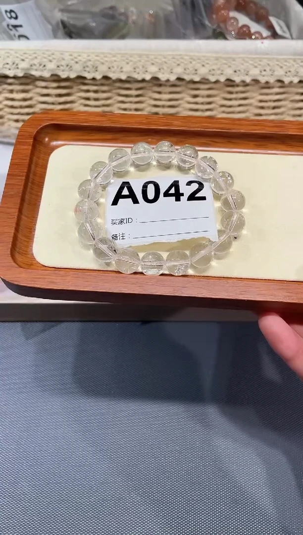 未镶嵌手链水晶A042 粉阿塞 11