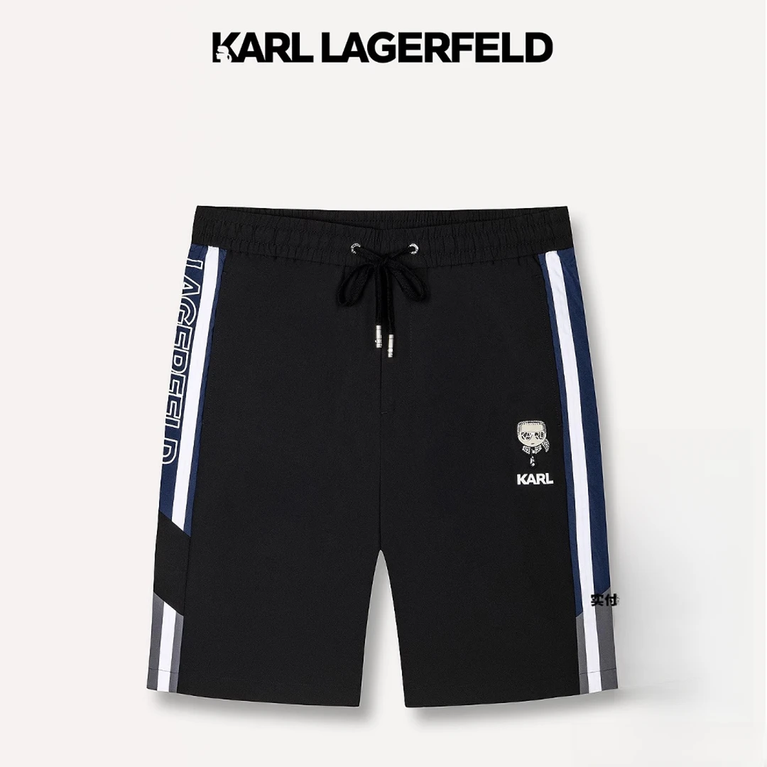 KARL LAGERFELD/卡尔拉格斐KARL钉珠休闲短裤男裤1K1D30404069
