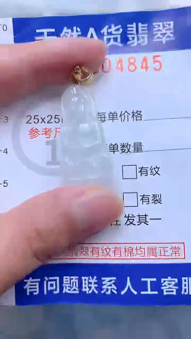翡翠未镶嵌吊坠(不含链)1